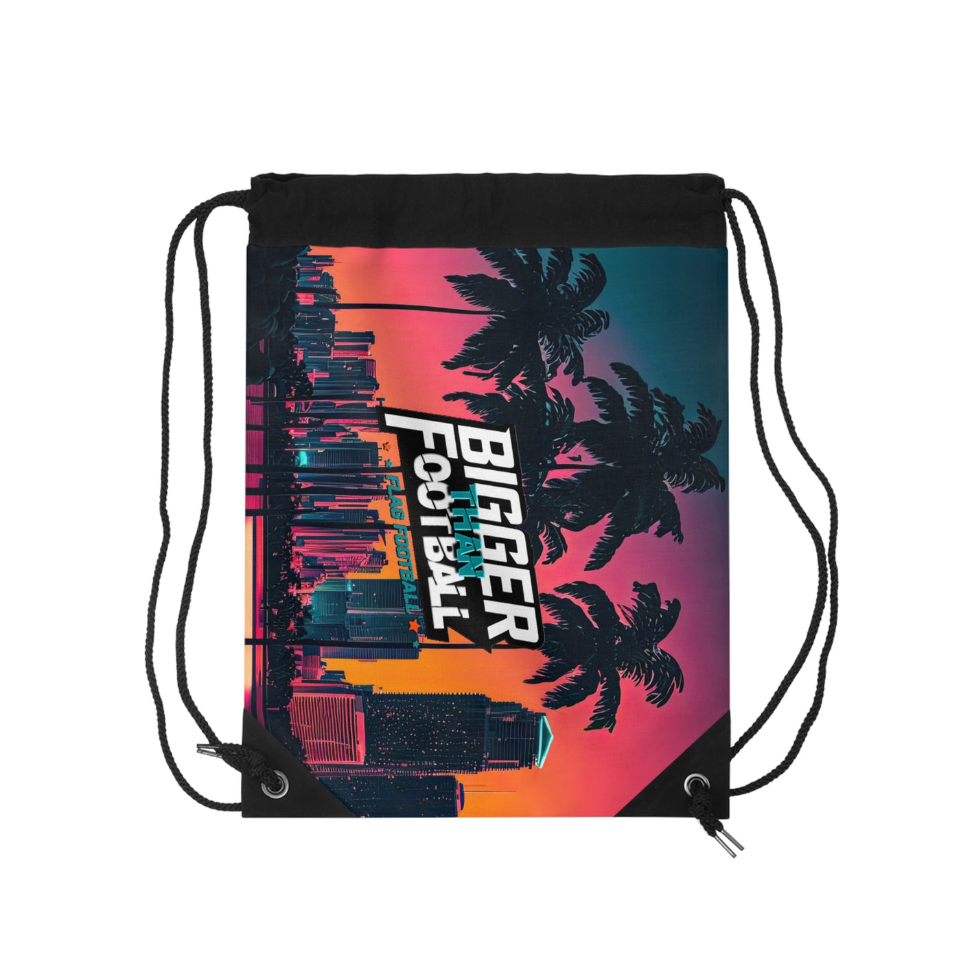 Vibrant Cityscape Drawstring Bag - Perfect for Travel and Festivals