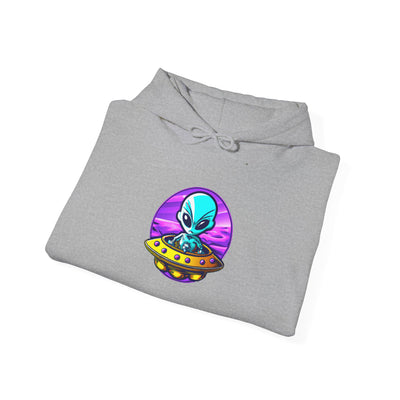 Retro Alien Graphic Hoodie - Unisex Heavy Blend™ Sweatshirt