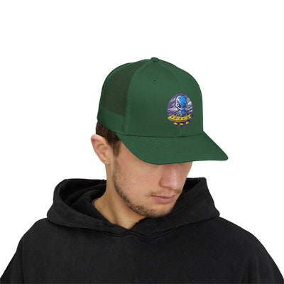 Alien UFO Snapback Trucker Cap - Fun & Trendy Hat for Sci-Fi Lovers
