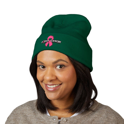 Pink Ribbon Classic Cuffed Beanie