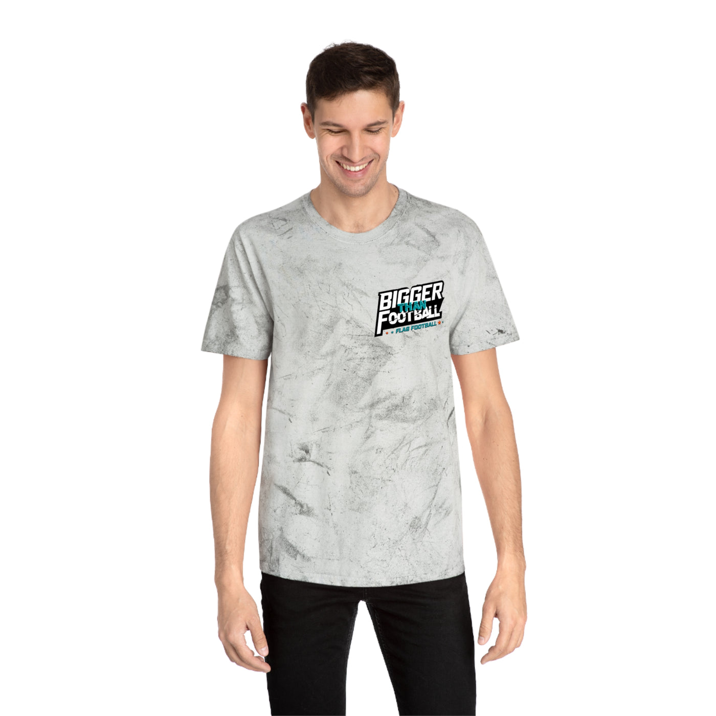 Bigger Football Unisex Tie-Dye T-Shirt - Color Blast Style
