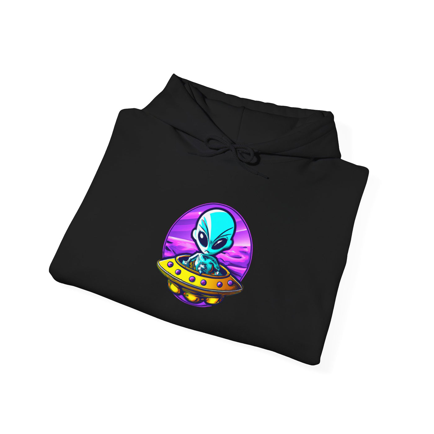 Retro Alien Graphic Hoodie - Unisex Heavy Blend™ Sweatshirt