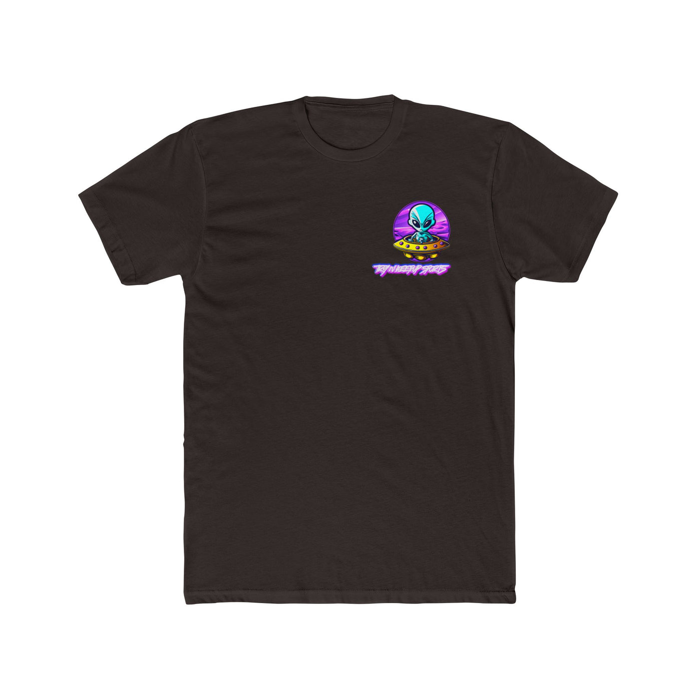 Unisex Cotton Crew Tee - Alien Encounter Graphic T-shirt