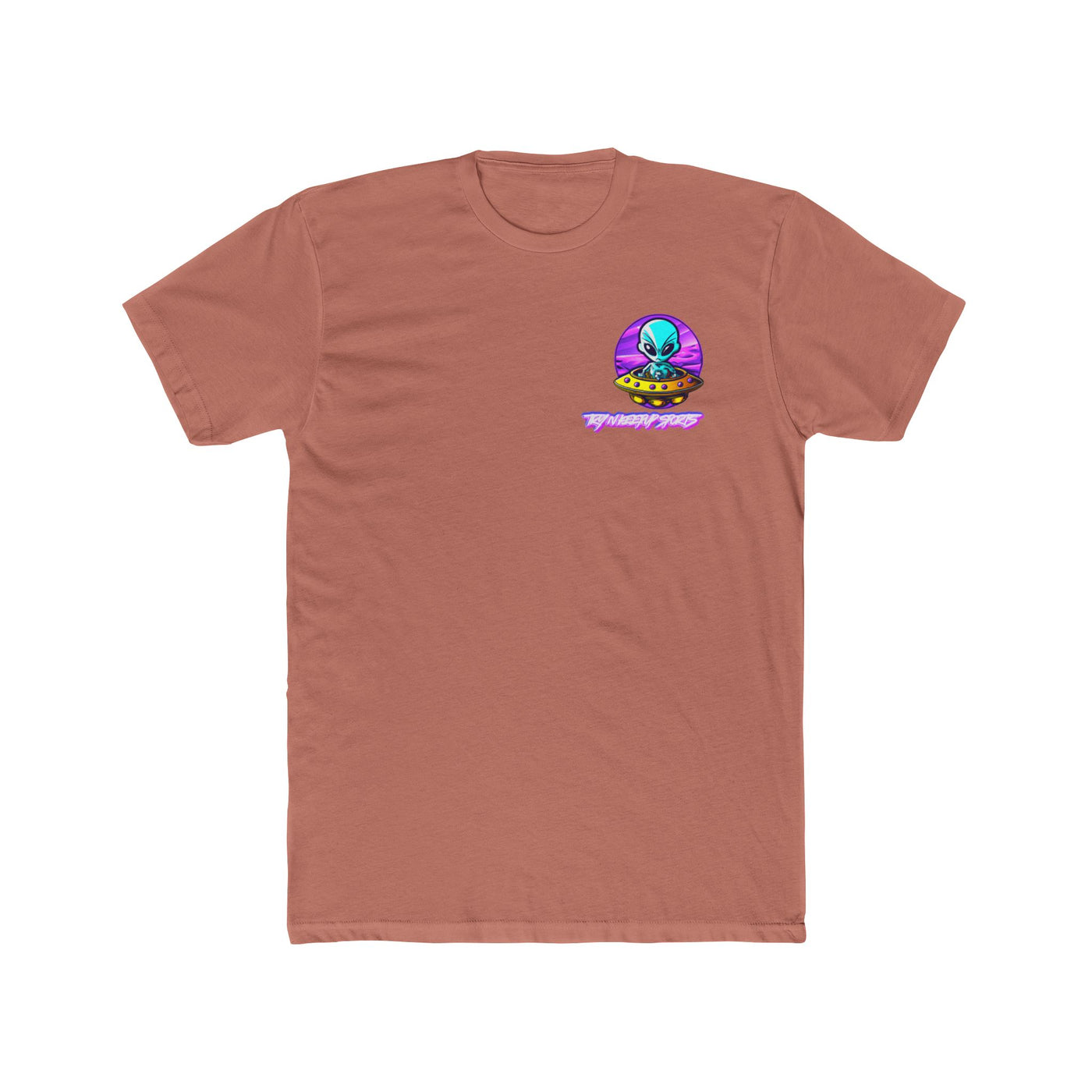 Unisex Cotton Crew Tee - Alien Encounter Graphic T-shirt