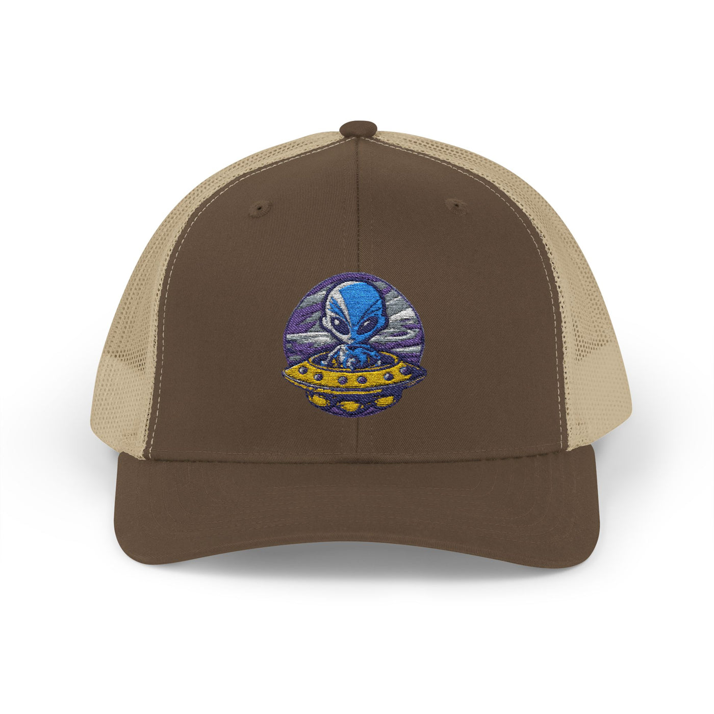 Alien UFO Snapback Trucker Cap - Fun & Trendy Hat for Sci-Fi Lovers