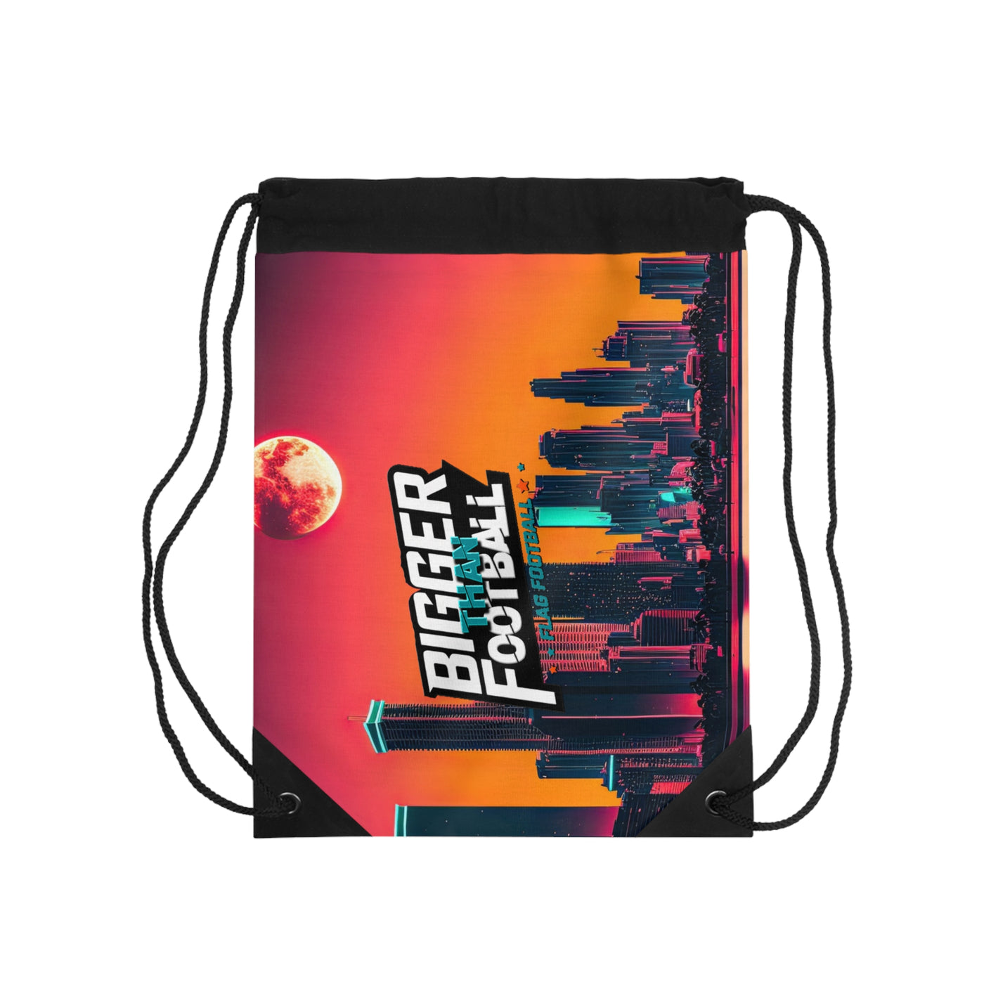 Vibrant Cityscape Drawstring Bag - Perfect for Travel and Festivals