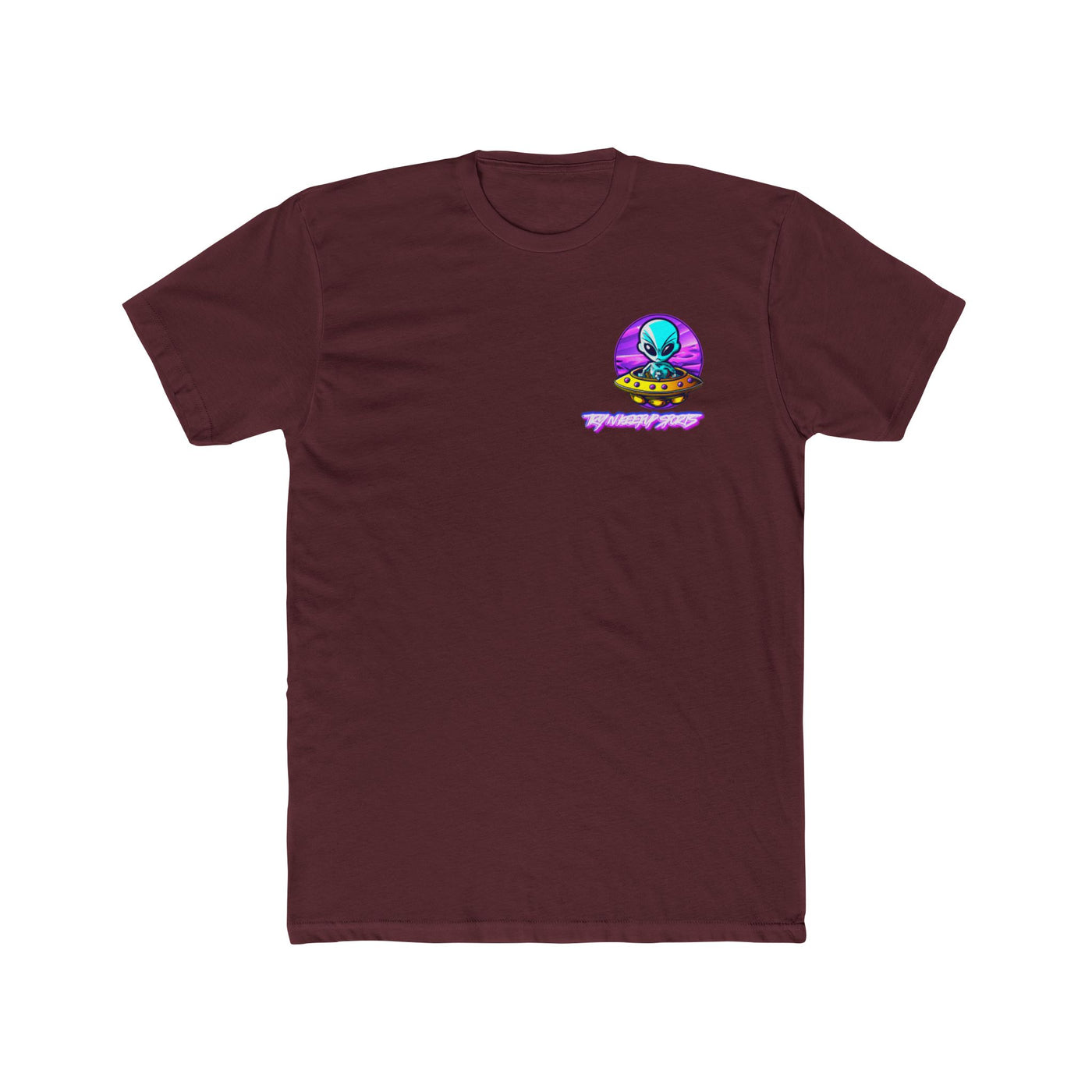 Unisex Cotton Crew Tee - Alien Encounter Graphic T-shirt