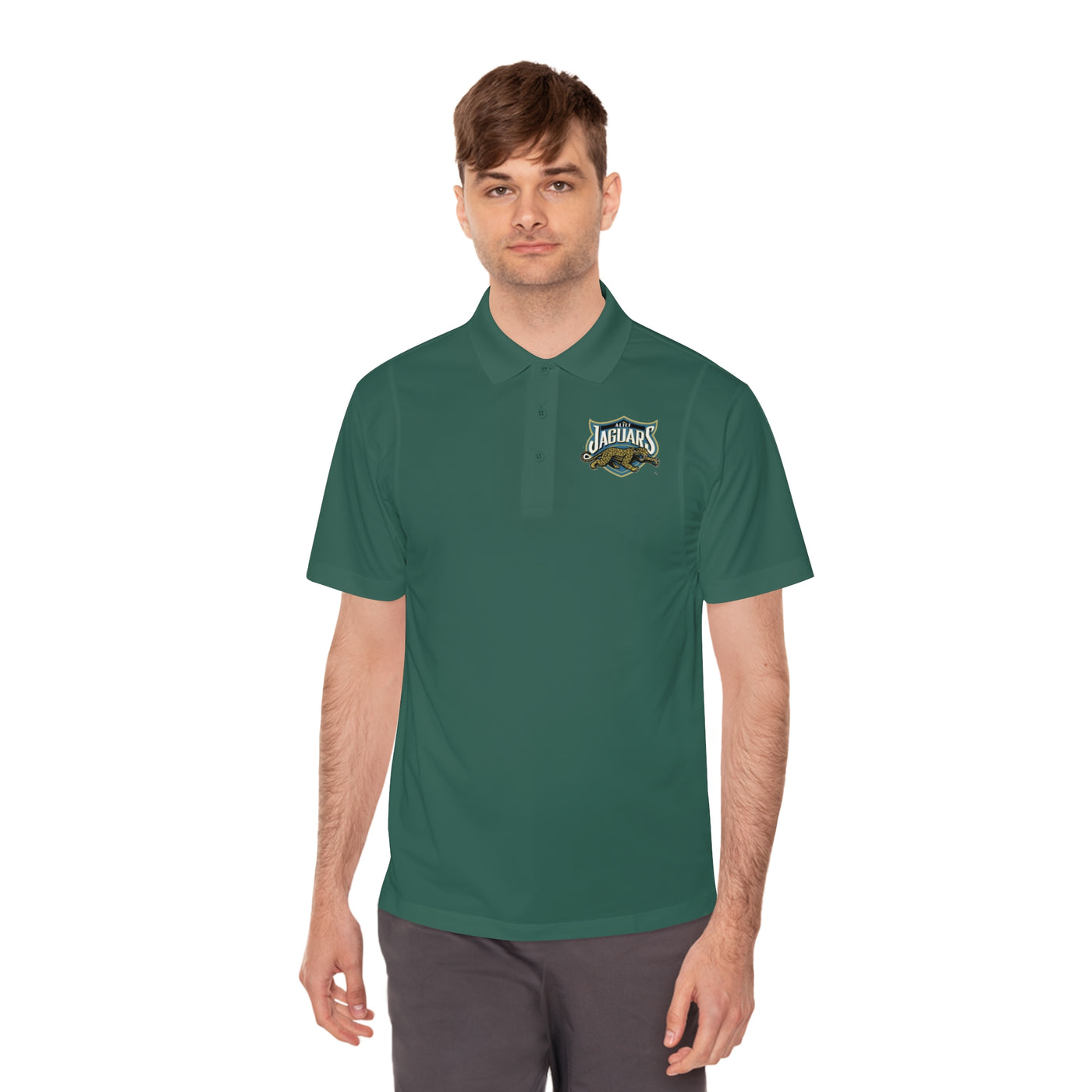 Alief Jaguars Men's Sport Polo Shirt - Perfect for Game Day or Casual Outings