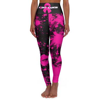 Fight Cancer High Waisted Yoga Leggings