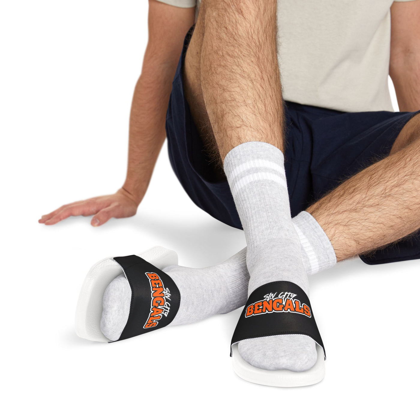 Sin City Bengals Stylish Removable-Strap Sandals for Men