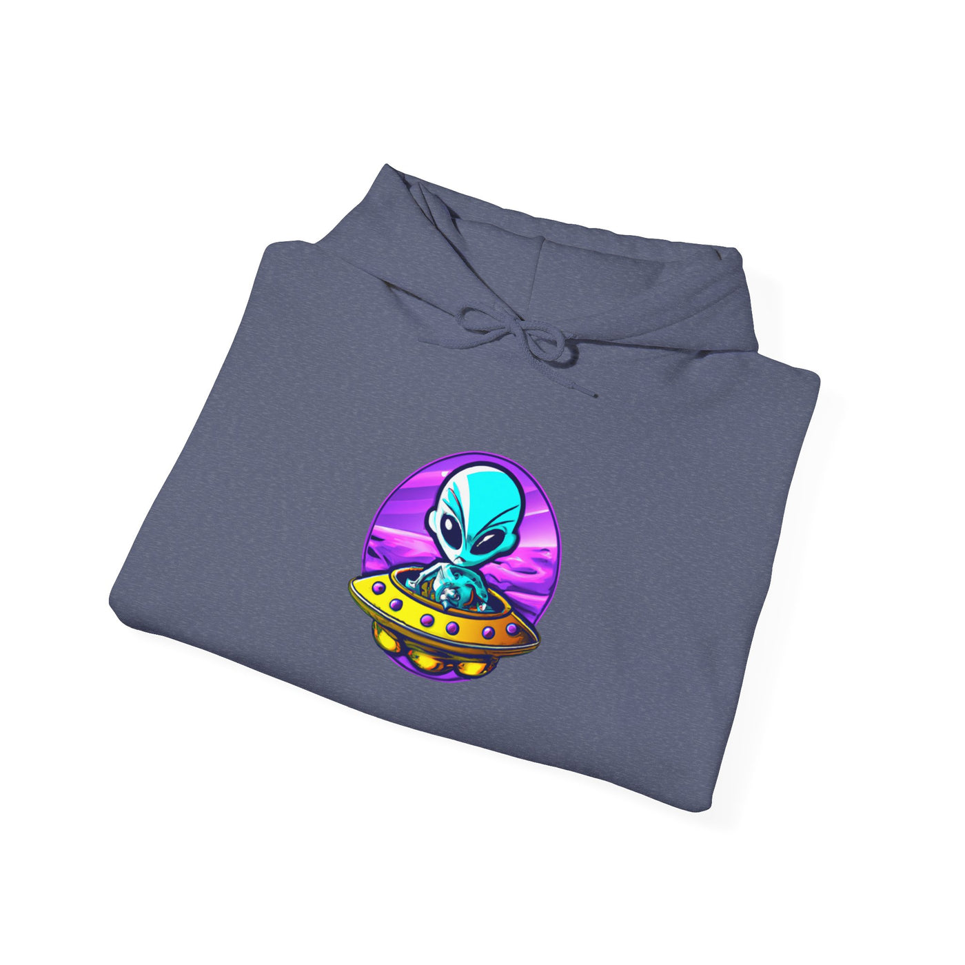 Retro Alien Graphic Hoodie - Unisex Heavy Blend™ Sweatshirt