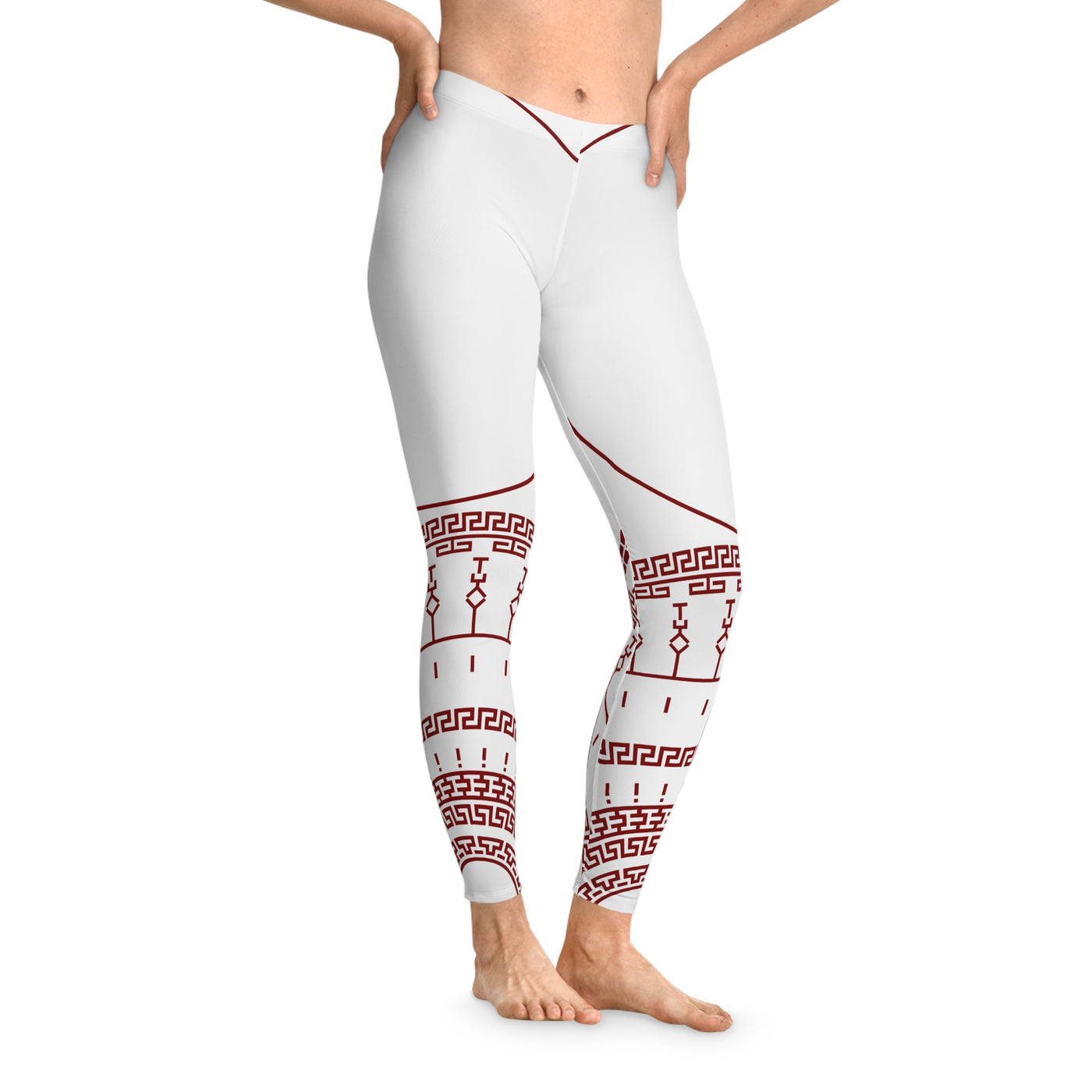 Aztecs Stylish Stretchy Leggings with Geometric Design