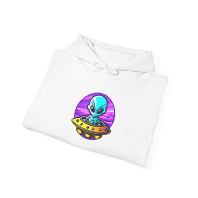 Retro Alien Graphic Hoodie - Unisex Heavy Blend™ Sweatshirt