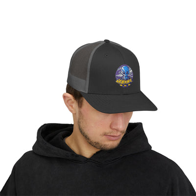 Alien UFO Snapback Trucker Cap - Fun & Trendy Hat for Sci-Fi Lovers