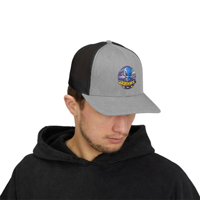 Alien UFO Snapback Trucker Cap - Fun & Trendy Hat for Sci-Fi Lovers