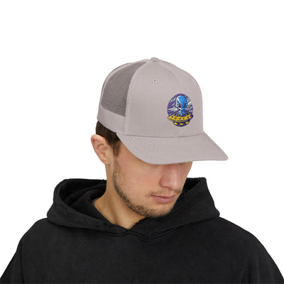 Alien UFO Snapback Trucker Cap - Fun & Trendy Hat for Sci-Fi Lovers