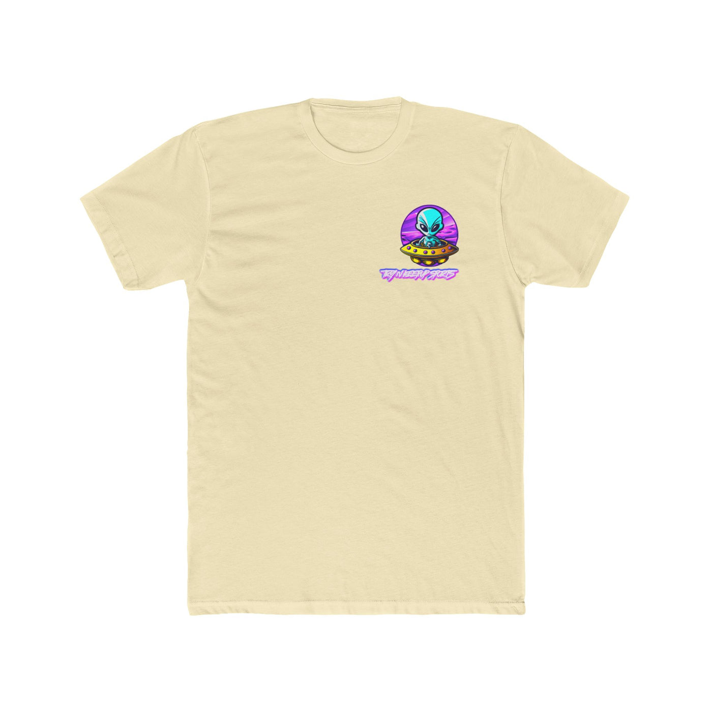 Unisex Cotton Crew Tee - Alien Encounter Graphic T-shirt