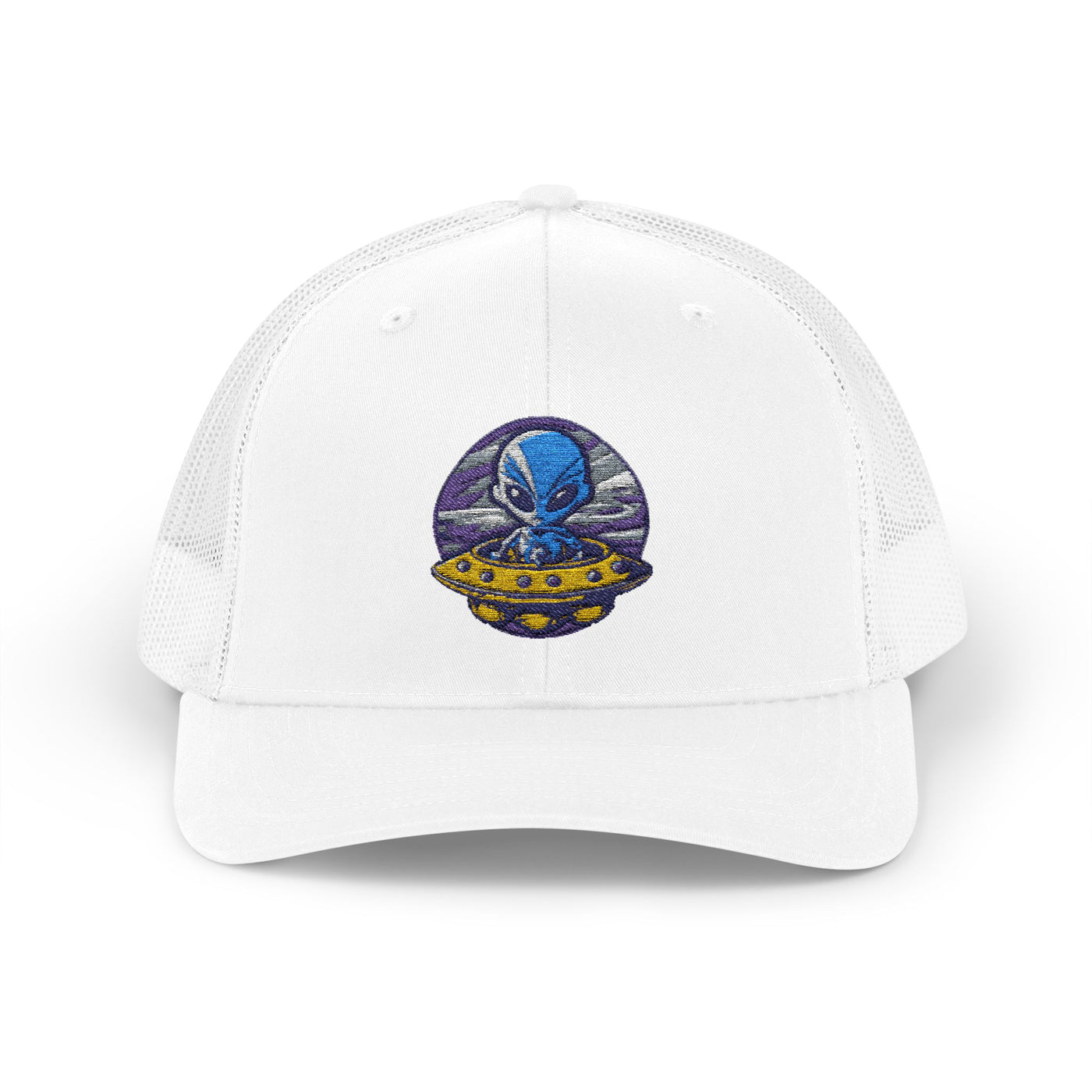Alien UFO Snapback Trucker Cap - Fun & Trendy Hat for Sci-Fi Lovers