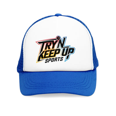 Active Sports Mesh Cap - 'Tryn Keep Up' Trucker Hat for Sports Enthusiasts