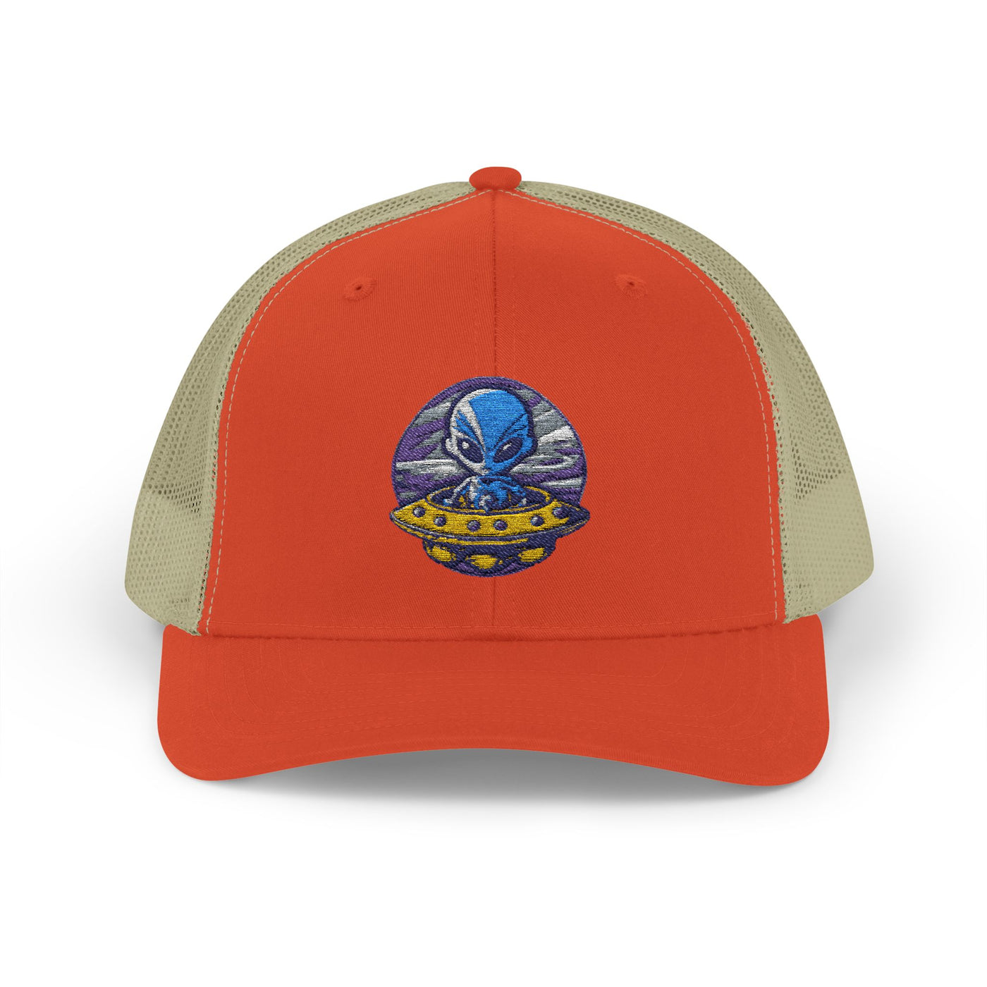 Alien UFO Snapback Trucker Cap - Fun & Trendy Hat for Sci-Fi Lovers