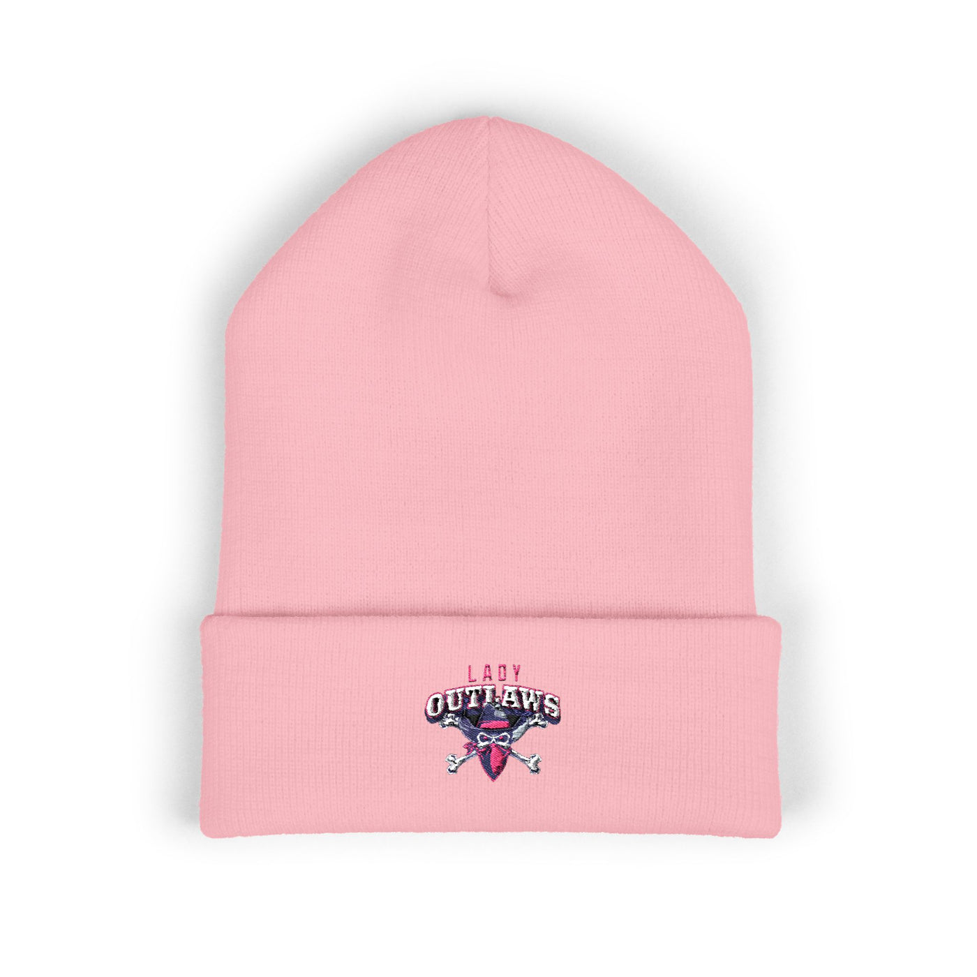 Lady Outlaws Embroidered Cuffed Beanie - Cozy Fashion for Adventurers
