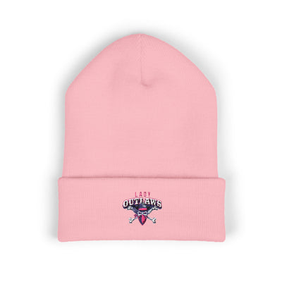 Lady Outlaws Embroidered Cuffed Beanie - Cozy Fashion for Adventurers