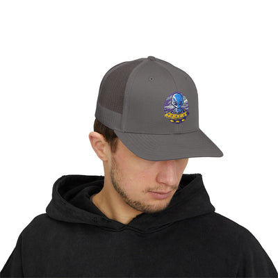 Alien UFO Snapback Trucker Cap - Fun & Trendy Hat for Sci-Fi Lovers