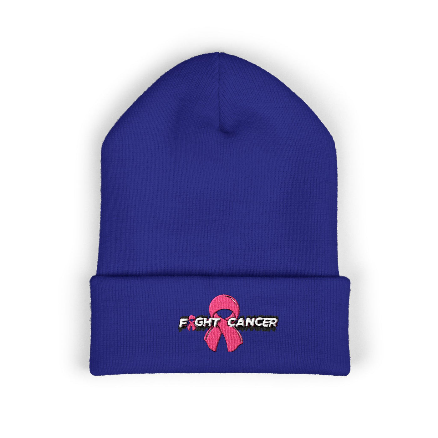 Pink Ribbon Classic Cuffed Beanie