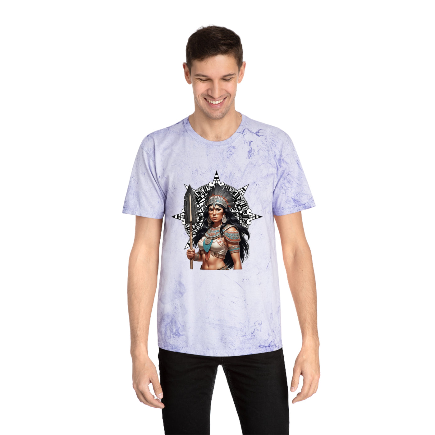 Vibrant Warrior Unisex Color Blast T-Shirt - Bold Statement Tee