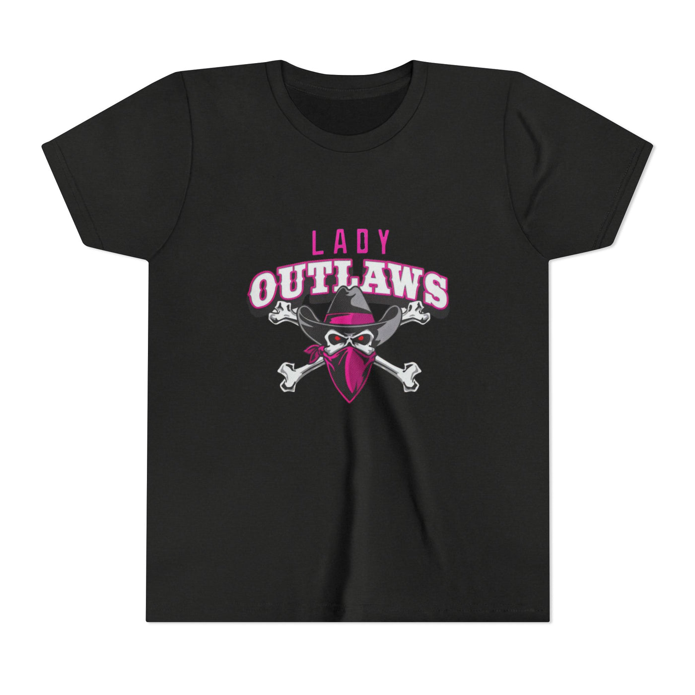 Lady Outlaws Youth Tee - Fun and Edgy Short Sleeve T-Shirt for Young Rebels