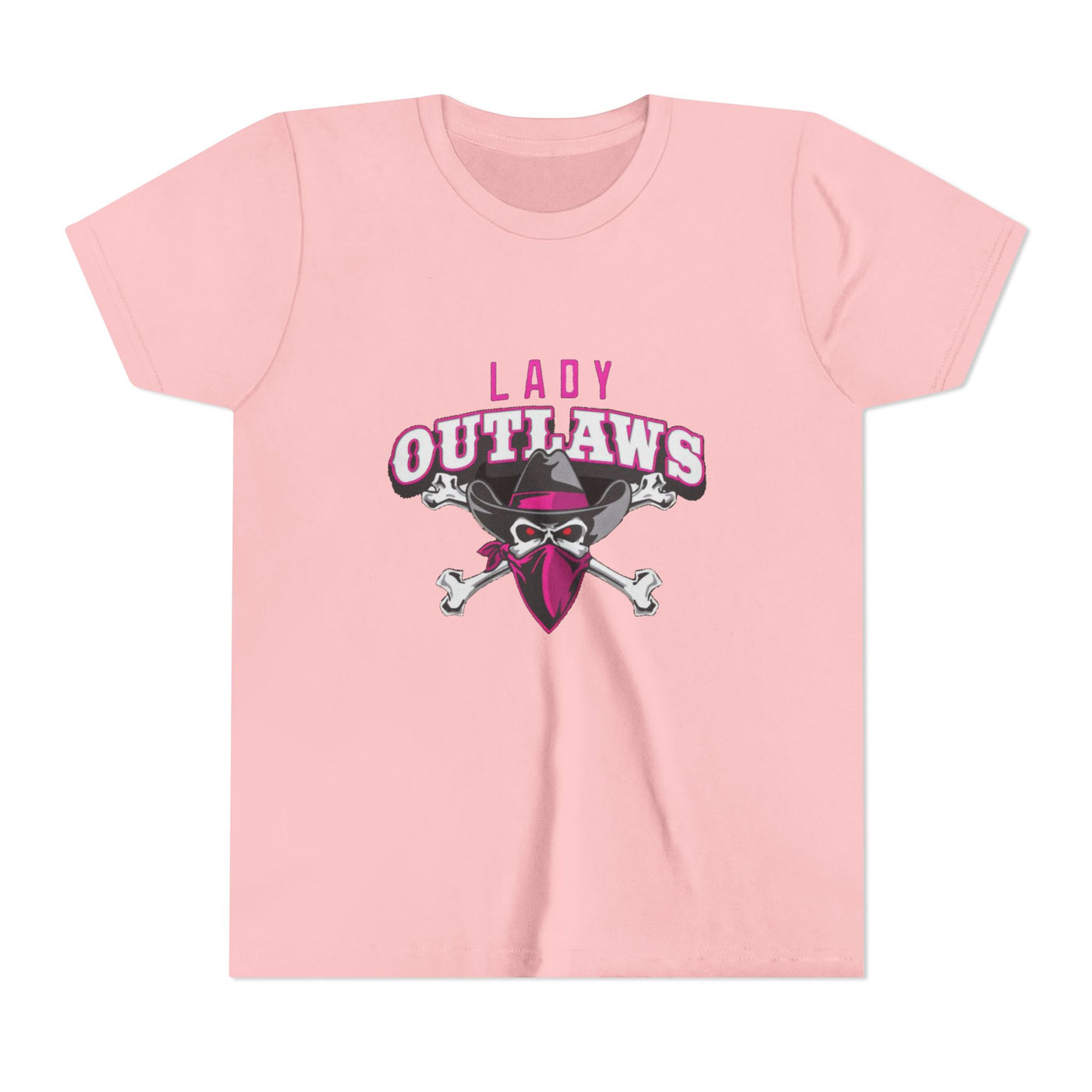 Lady Outlaws Youth Tee - Fun and Edgy Short Sleeve T-Shirt for Young Rebels