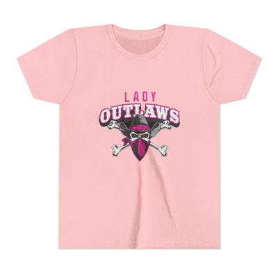 Lady Outlaws Youth Tee - Fun and Edgy Short Sleeve T-Shirt for Young Rebels