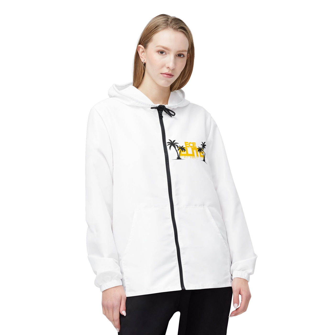 ECE White Windbreaker Jacket