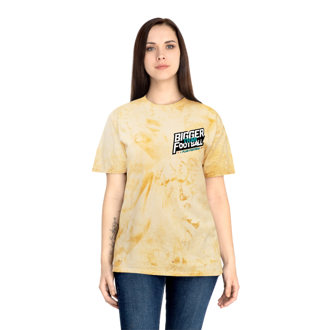 Bigger Football Unisex Tie-Dye T-Shirt - Color Blast Style