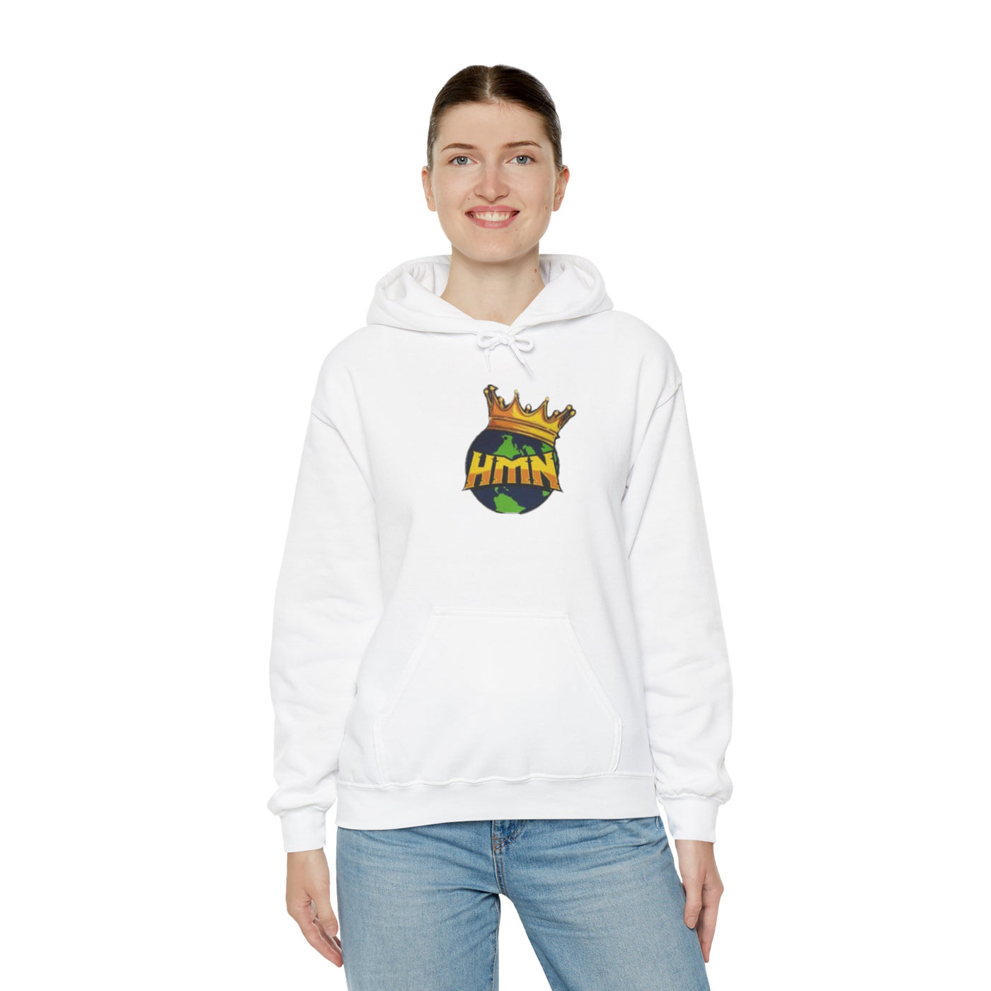 HMN Crown Graphic Unisex Heavy Blend™ Hoodie - Comfortable Streetwear for Everyday Style
