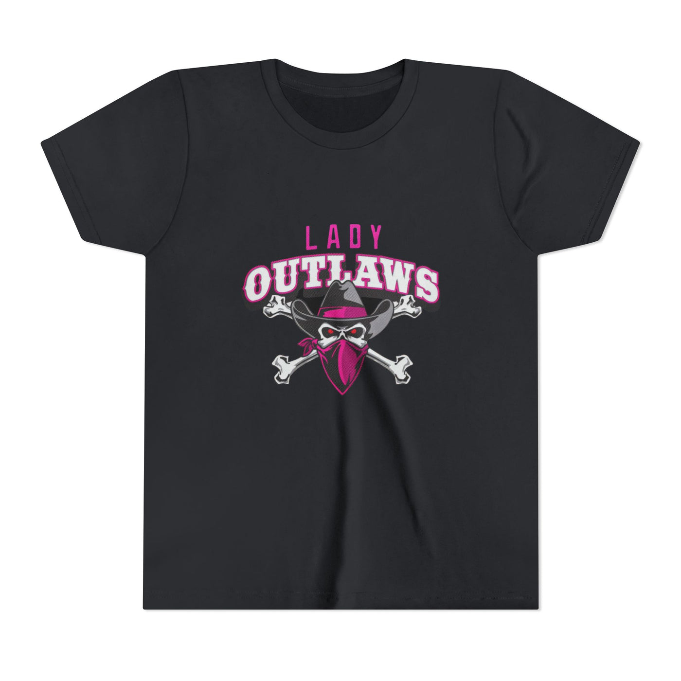 Lady Outlaws Youth Tee - Fun and Edgy Short Sleeve T-Shirt for Young Rebels