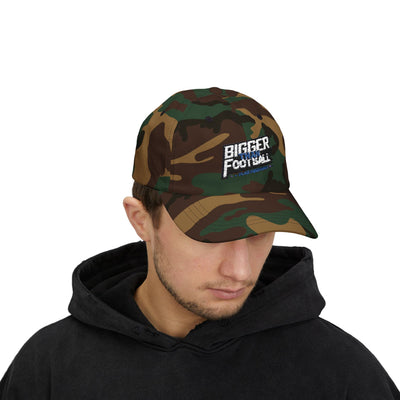 Bigger Than Football Classic Dad Cap - Casual White Hat for Sports Lovers