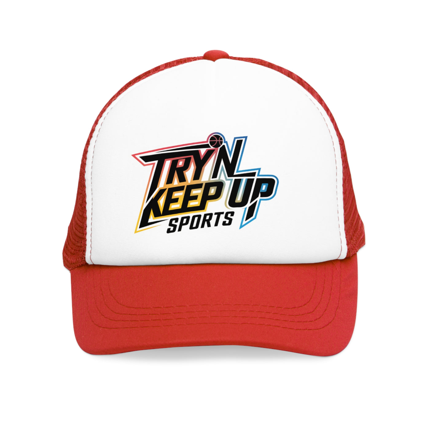 Active Sports Mesh Cap - 'Tryn Keep Up' Trucker Hat for Sports Enthusiasts