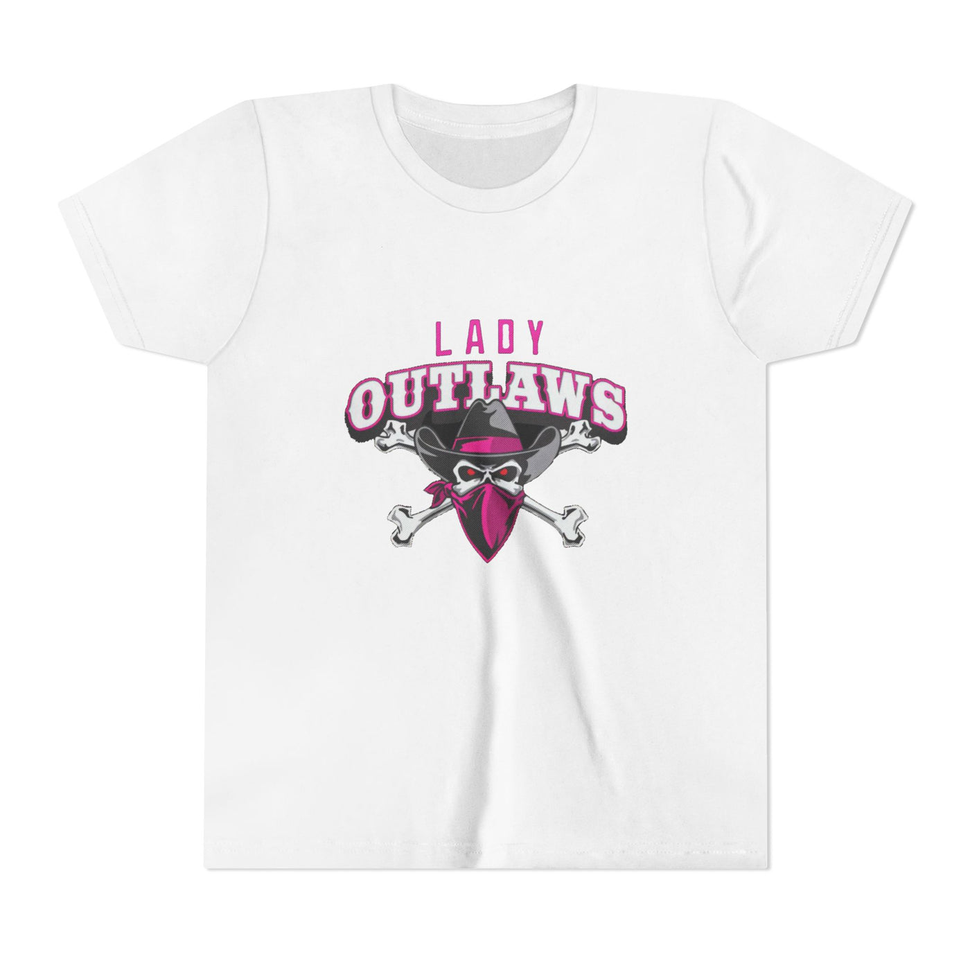 Lady Outlaws Youth Tee - Fun and Edgy Short Sleeve T-Shirt for Young Rebels