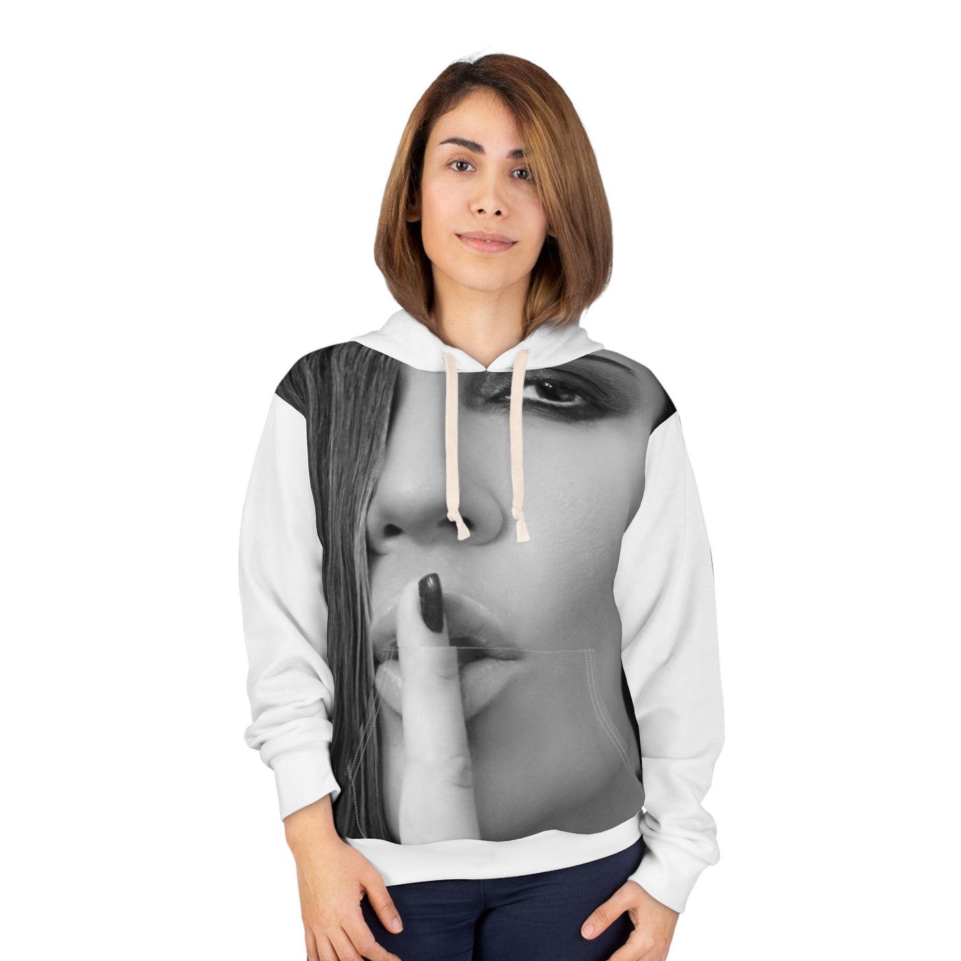 Courtnay Unisex Pullover Hoodie with Bold Graphic Design