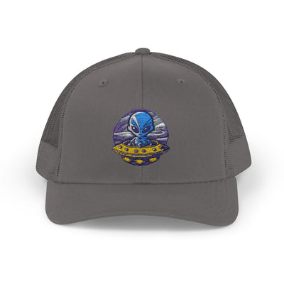Alien UFO Snapback Trucker Cap - Fun & Trendy Hat for Sci-Fi Lovers