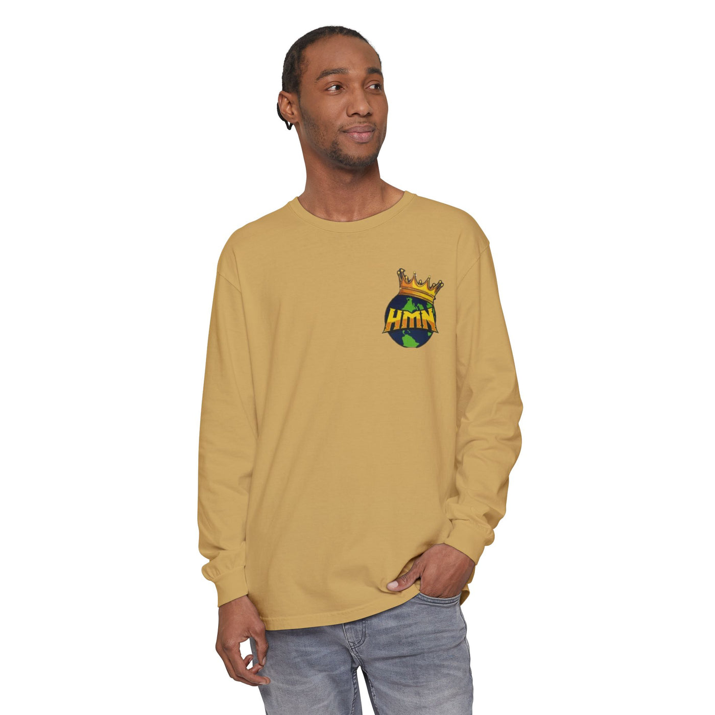 Unisex Garment-dyed Long Sleeve T-Shirt