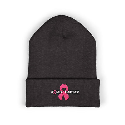 Pink Ribbon Classic Cuffed Beanie