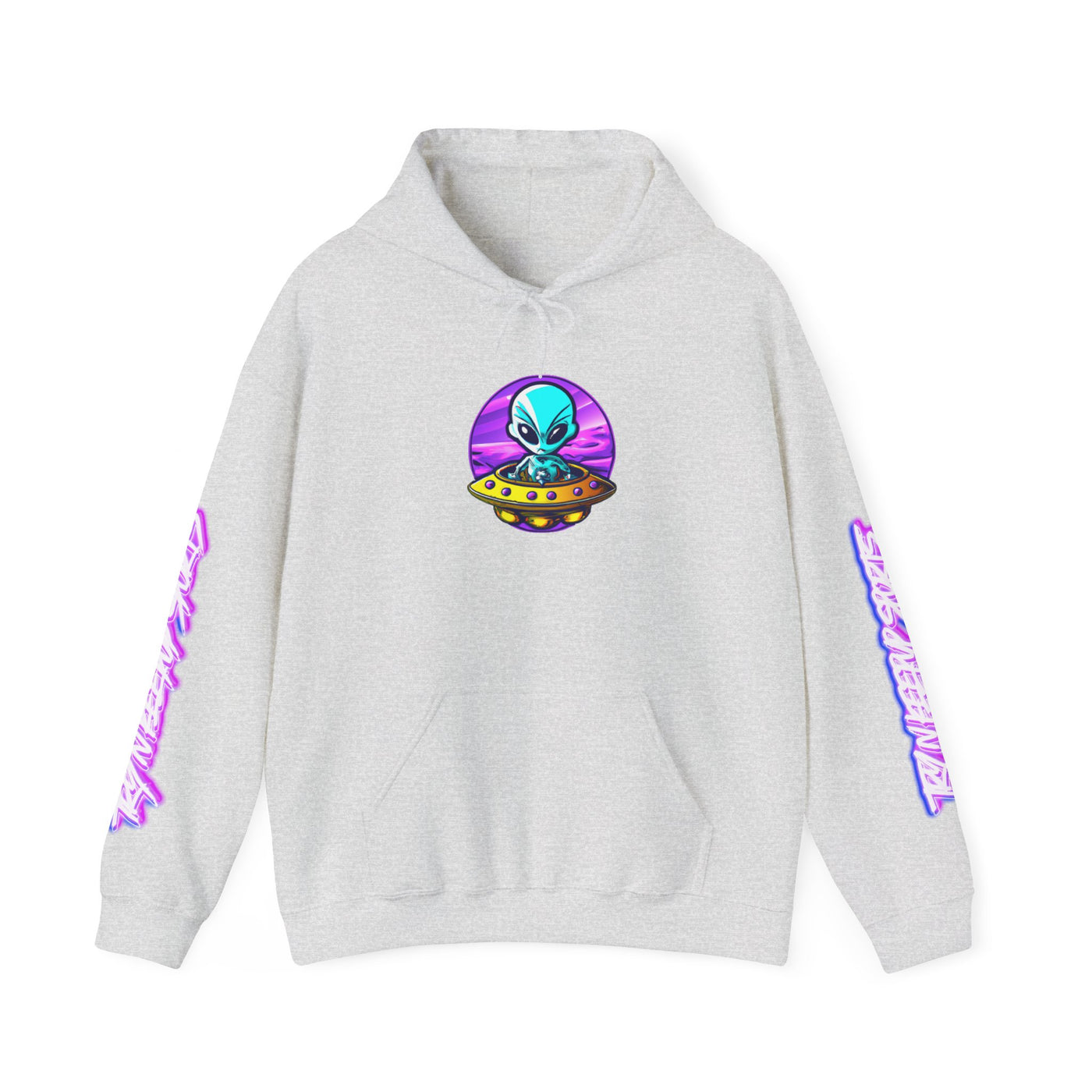Retro Alien Graphic Hoodie - Unisex Heavy Blend™ Sweatshirt