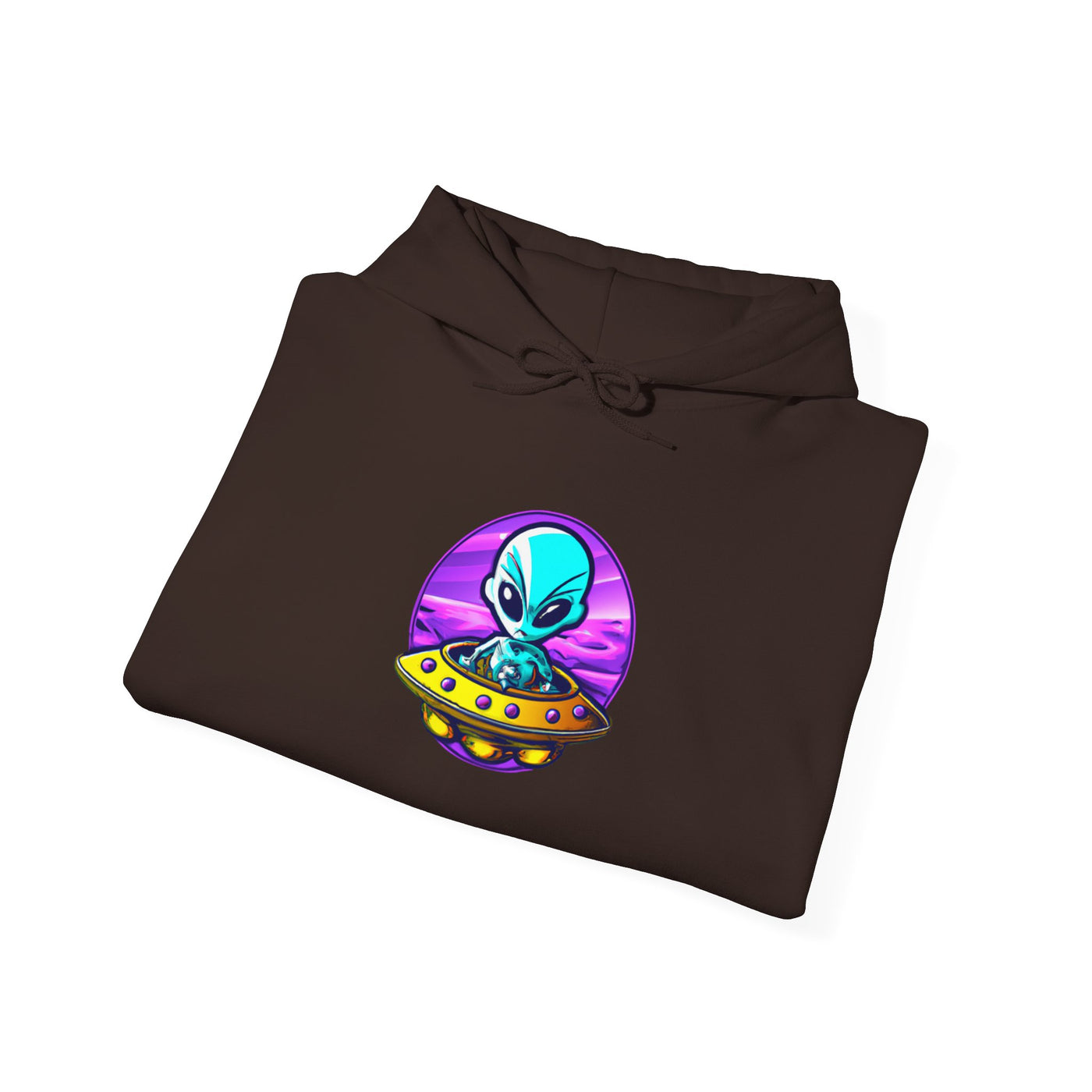 Retro Alien Graphic Hoodie - Unisex Heavy Blend™ Sweatshirt