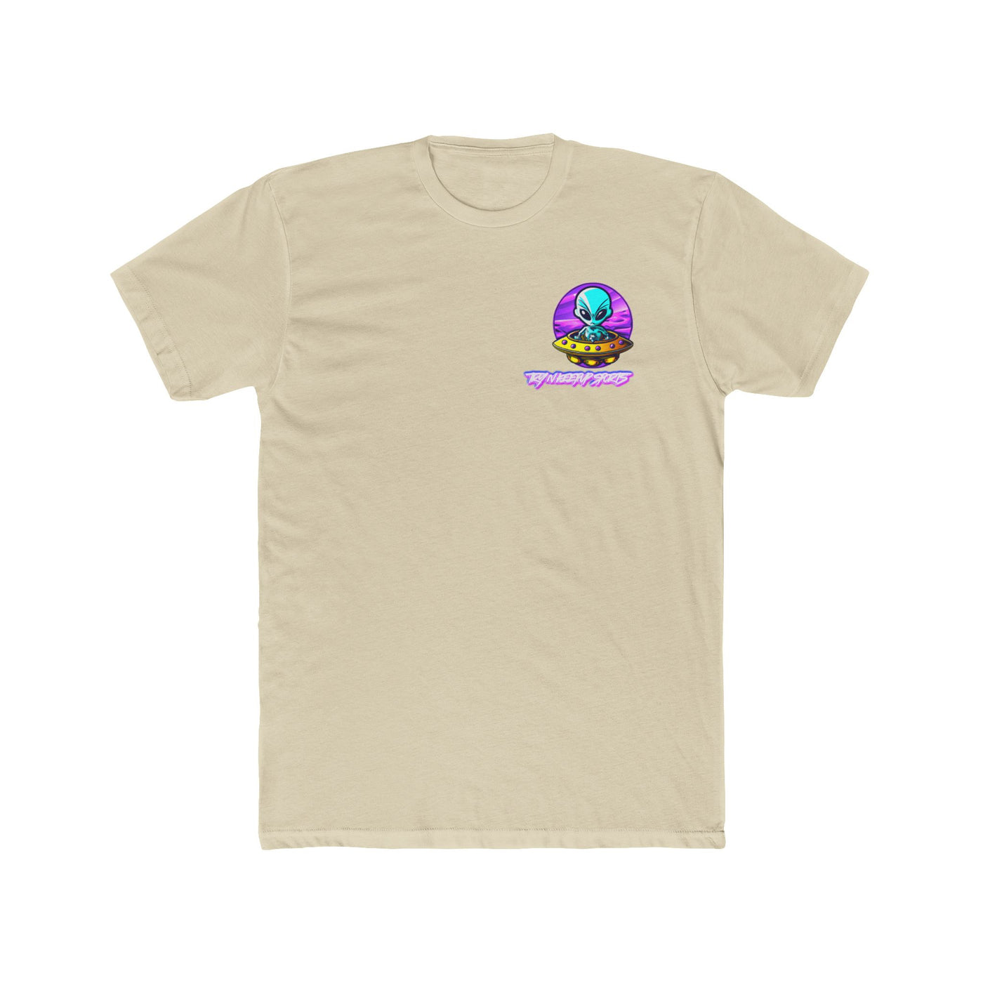 Unisex Cotton Crew Tee - Alien Encounter Graphic T-shirt
