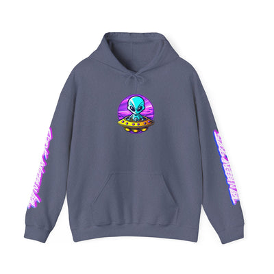 Retro Alien Graphic Hoodie - Unisex Heavy Blend™ Sweatshirt
