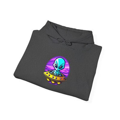 Retro Alien Graphic Hoodie - Unisex Heavy Blend™ Sweatshirt