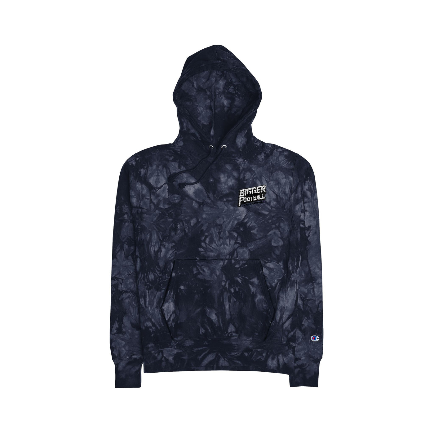 Unisex Champion Tie-Dye Hoodie - Casual & Stylish Embroidered Sweatshirt