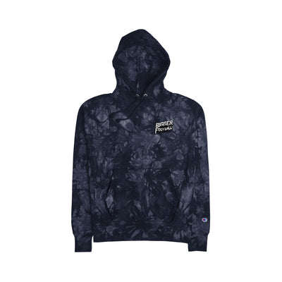 Unisex Champion Tie-Dye Hoodie - Casual & Stylish Embroidered Sweatshirt